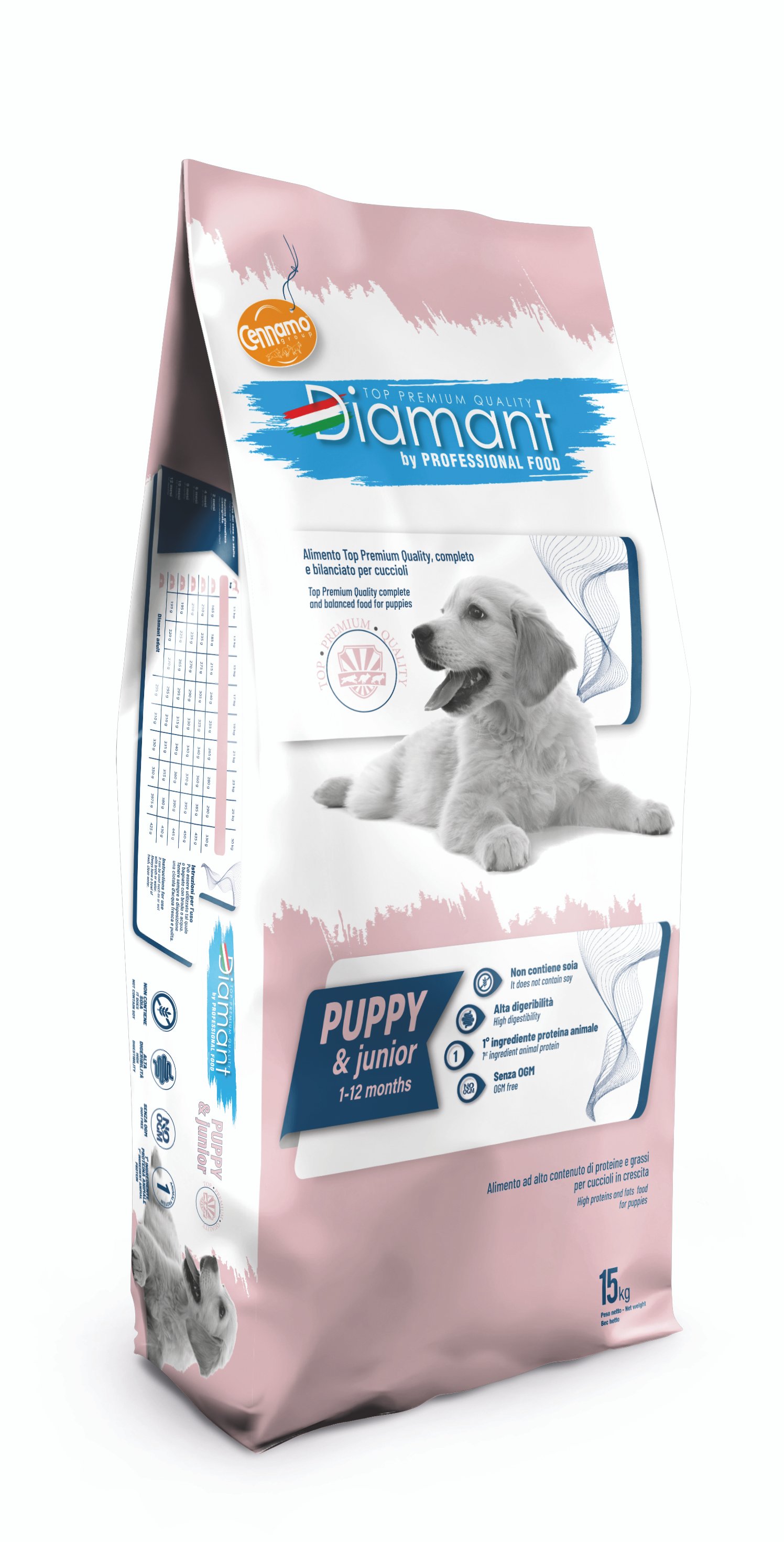 CN 15KG DIAMANT PUPPY&JUNIOR pollo/tacchino 28/14